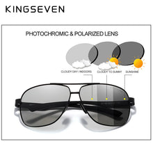 Load image into Gallery viewer, KINGSEVEN Photochromic Men Aluminum Sunglasses Polarized UV400 Mirror Male Sun Glasses Women For Men Oculos de sol N7188