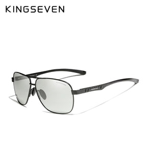 KINGSEVEN Photochromic Men Aluminum Sunglasses Polarized UV400 Mirror Male Sun Glasses Women For Men Oculos de sol N7188