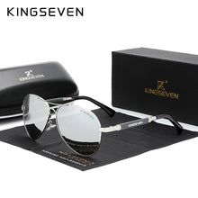 Load image into Gallery viewer, KINGSEVEN Trend Quality Titanium Alloy Men&#39;s Sunglasses Polarized Sun glasses Women Pilot Mirror Eyewear Oculos de sol