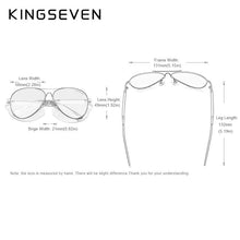 Load image into Gallery viewer, KINGSEVEN Trend Quality Titanium Alloy Men&#39;s Sunglasses Polarized Sun glasses Women Pilot Mirror Eyewear Oculos de sol
