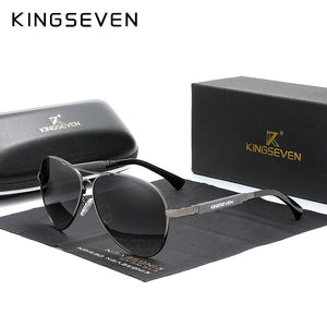 KINGSEVEN Trend Quality Titanium Alloy Men's Sunglasses Polarized Sun glasses Women Pilot Mirror Eyewear Oculos de sol