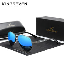 Load image into Gallery viewer, KINGSEVEN Trend Quality Titanium Alloy Men&#39;s Sunglasses Polarized Sun glasses Women Pilot Mirror Eyewear Oculos de sol