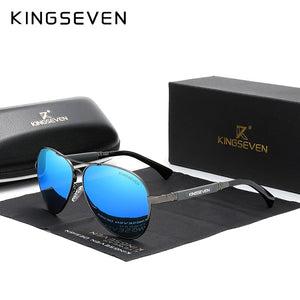 KINGSEVEN Trend Quality Titanium Alloy Men's Sunglasses Polarized Sun glasses Women Pilot Mirror Eyewear Oculos de sol