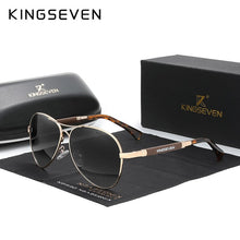 Load image into Gallery viewer, KINGSEVEN Trend Quality Titanium Alloy Men&#39;s Sunglasses Polarized Sun glasses Women Pilot Mirror Eyewear Oculos de sol