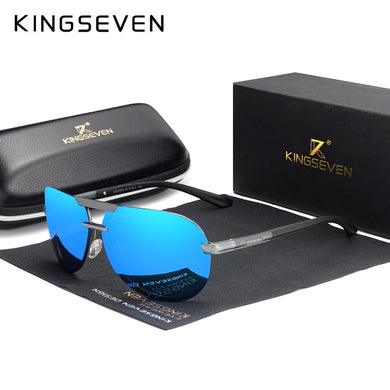 KINGSEVEN Original  Polarized Sunglasses Men Women Pilot Driving Aluminum+TR90 Sun Glasses Goggle UV400