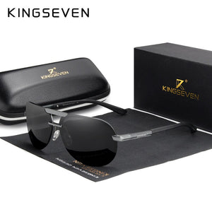 KINGSEVEN Original  Polarized Sunglasses Men Women Pilot Driving Aluminum+TR90 Sun Glasses Goggle UV400