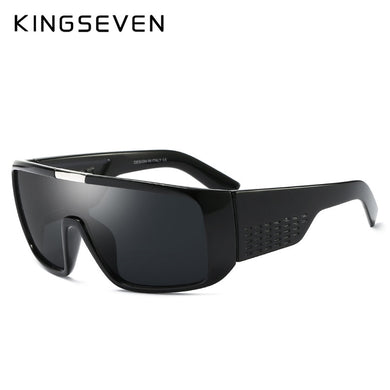 KINGSEVEN occhiali da sole oversize da uomo vintage di marca occhiali da sole da guida da donna flat top occhiali da sole con montatura grande occhiali siamesi retrò