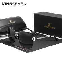 Load image into Gallery viewer, KINGSEVEN Polarized Ladies Sunglasses Women Gradient Lens Round Sun Glasses Square  Brand Oculos Lunette De Soleil Femme