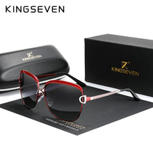 Load image into Gallery viewer, KINGSEVEN Polarized Ladies Sunglasses Women Gradient Lens Round Sun Glasses Square  Brand Oculos Lunette De Soleil Femme