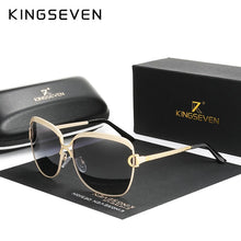 Load image into Gallery viewer, KINGSEVEN Polarized Ladies Sunglasses Women Gradient Lens Round Sun Glasses Square  Brand Oculos Lunette De Soleil Femme