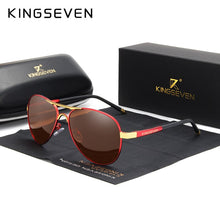 Load image into Gallery viewer, KINGSEVEN Polarized Sunglasses Men Brand Lens Reflective Coating Driving Sunglasses Vintage Male Eyewear N7503