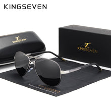 Load image into Gallery viewer, KINGSEVEN Polarized Sunglasses Men Brand Lens Reflective Coating Driving Sunglasses Vintage Male Eyewear N7503