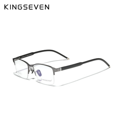 KINGSEVEN Pure Titanium Glasses Frame Men 2023 Prescription Eye Glasses for Men Square Eyeglasses Myopia Optical Frames Eyewear