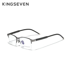 Load image into Gallery viewer, KINGSEVEN Pure Titanium Glasses Frame Men 2023 Prescription Eye Glasses for Men Square Eyeglasses Myopia Optical Frames Eyewear