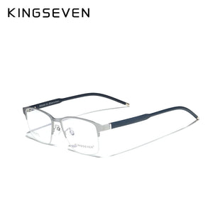 KINGSEVEN Pure Titanium Glasses Frame Men 2023 Prescription Eye Glasses for Men Square Eyeglasses Myopia Optical Frames Eyewear