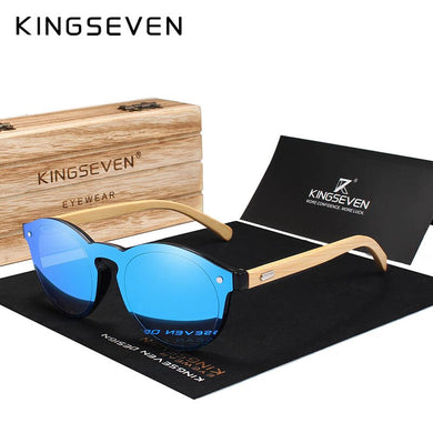 KINGSEVEN Occhiali da sole Uomo Occhiali da sole in bambù Donna Designer di marca Occhiali in legno originali Oculos de sol masculino 