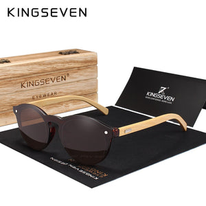 KINGSEVEN Occhiali da sole Uomo Occhiali da sole in bambù Donna Designer di marca Occhiali in legno originali Oculos de sol masculino 