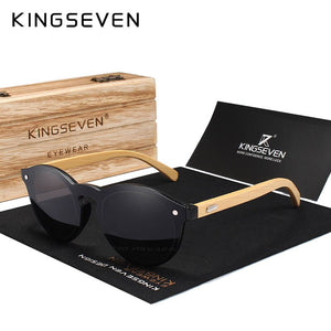 KINGSEVEN Occhiali da sole Uomo Occhiali da sole in bambù Donna Designer di marca Occhiali in legno originali Oculos de sol masculino 