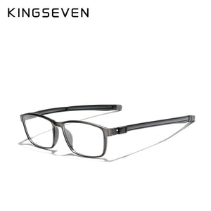 KINGSEVEN TR90 Glasses Frame Men Ultralight Square Myopia Prescription Eyeglasses 2023 Metal Full Optical Frames Eyewear