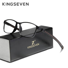 Load image into Gallery viewer, KINGSEVEN TR90 Glasses Frame Men Ultralight Square Myopia Prescription Eyeglasses 2023 Metal Full Optical Frames Eyewear