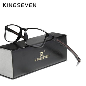 KINGSEVEN TR90 Glasses Frame Men Ultralight Square Myopia Prescription Eyeglasses 2023 Metal Full Optical Frames Eyewear