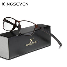 Load image into Gallery viewer, KINGSEVEN TR90 Glasses Frame Men Ultralight Square Myopia Prescription Eyeglasses 2023 Metal Full Optical Frames Eyewear
