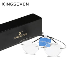 Load image into Gallery viewer, KINGSEVEN TR90 Rimless Glasses Men Ultralight  Square Eyewear For Women очки