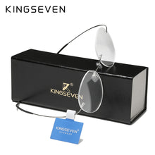 Load image into Gallery viewer, KINGSEVEN TR90 Rimless Glasses Men Ultralight  Square Eyewear For Women очки