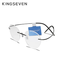 Load image into Gallery viewer, KINGSEVEN TR90 Rimless Glasses Men Ultralight  Square Eyewear For Women очки
