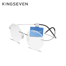 Load image into Gallery viewer, KINGSEVEN TR90 Rimless Glasses Men Ultralight  Square Eyewear For Women очки