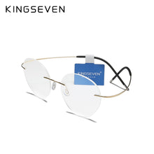 Load image into Gallery viewer, KINGSEVEN TR90 Rimless Glasses Men Ultralight  Square Eyewear For Women очки