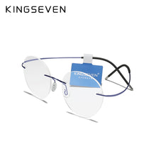 Load image into Gallery viewer, KINGSEVEN TR90 Rimless Glasses Men Ultralight  Square Eyewear For Women очки