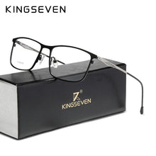 Load image into Gallery viewer, KINGSEVEN Titanium Alloy Optical Glasses Frame Men 2023 Square Myopia Prescription Eyeglasses Male Metal Eyewear