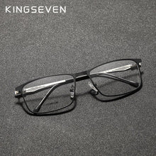 Load image into Gallery viewer, KINGSEVEN Titanium Alloy Optical Glasses Frame Men 2023 Square Myopia Prescription Eyeglasses Male Metal Eyewear