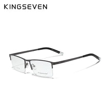 Load image into Gallery viewer, KINGSEVEN Titanium Alloy Optical Glasses Frame Men Square Myopia Prescription Eyeglasses Male Metal очки для зрения