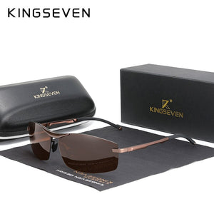 KINGSEVEN Updated Aluminum Photochromc Sunglasses Men Polarized Driving Chameleon Glasses Male Change Color Sun Glasses Eyewear