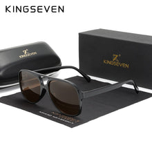Carica l'immagine nel visualizzatore di Gallery, KINGSEVEN Occhiali da sole vintage anni '70 per donna Uomo Retro Pilot Lenti colorate con montatura grande Occhiali con protezione UV 