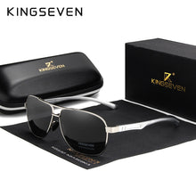 Load image into Gallery viewer, KINGSEVEN Women Men Sunglasses Polarized Mirror Lens Vintage Eyewear Driving Sun glasses Aluminum Temple Gafas de sol Masculino