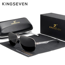 Load image into Gallery viewer, KINGSEVEN Women Men Sunglasses Polarized Mirror Lens Vintage Eyewear Driving Sun glasses Aluminum Temple Gafas de sol Masculino
