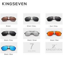 Load image into Gallery viewer, KINGSEVEN Women Men Sunglasses Polarized Mirror Lens Vintage Eyewear Driving Sun glasses Aluminum Temple Gafas de sol Masculino