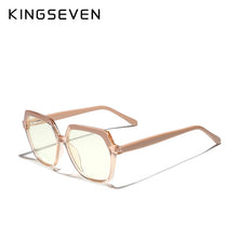 Carica l&#39;immagine nel visualizzatore di Gallery, KINGSEVEN  Women&#39;s Anti Blue Ray Light Blocking Glasses UV400 Clear Lens  Optical Spectacle Frame  Radiation Protection Lens