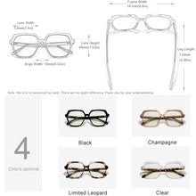 Carica l&#39;immagine nel visualizzatore di Gallery, KINGSEVEN  Women&#39;s Anti Blue Ray Light Blocking Glasses UV400 Clear Lens  Optical Spectacle Frame  Radiation Protection Lens