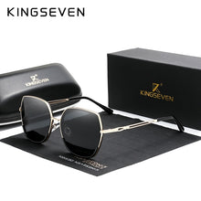 Load image into Gallery viewer, Women's Sunglasses Polarized Gradient Lens Luxury Ladies Butterfly Design Stainless Steel Sun glasses Accessories