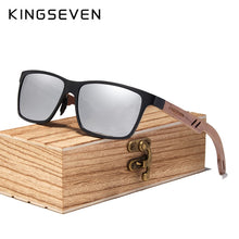 Load image into Gallery viewer, KINGSEVEN Wood Men Sunglasses Polarized Wooden Sun Glasses for Women Mirror Lens Handmade  UV400 Eyewear Accessories