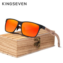 Load image into Gallery viewer, KINGSEVEN Wood Men Sunglasses Polarized Wooden Sun Glasses for Women Mirror Lens Handmade  UV400 Eyewear Accessories