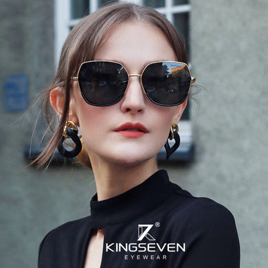 KINGSEVEN Young Style Women's Sunglasses Gradient Polarized Lens  Design Ladies Elegant Lunette De Soleil Femme
