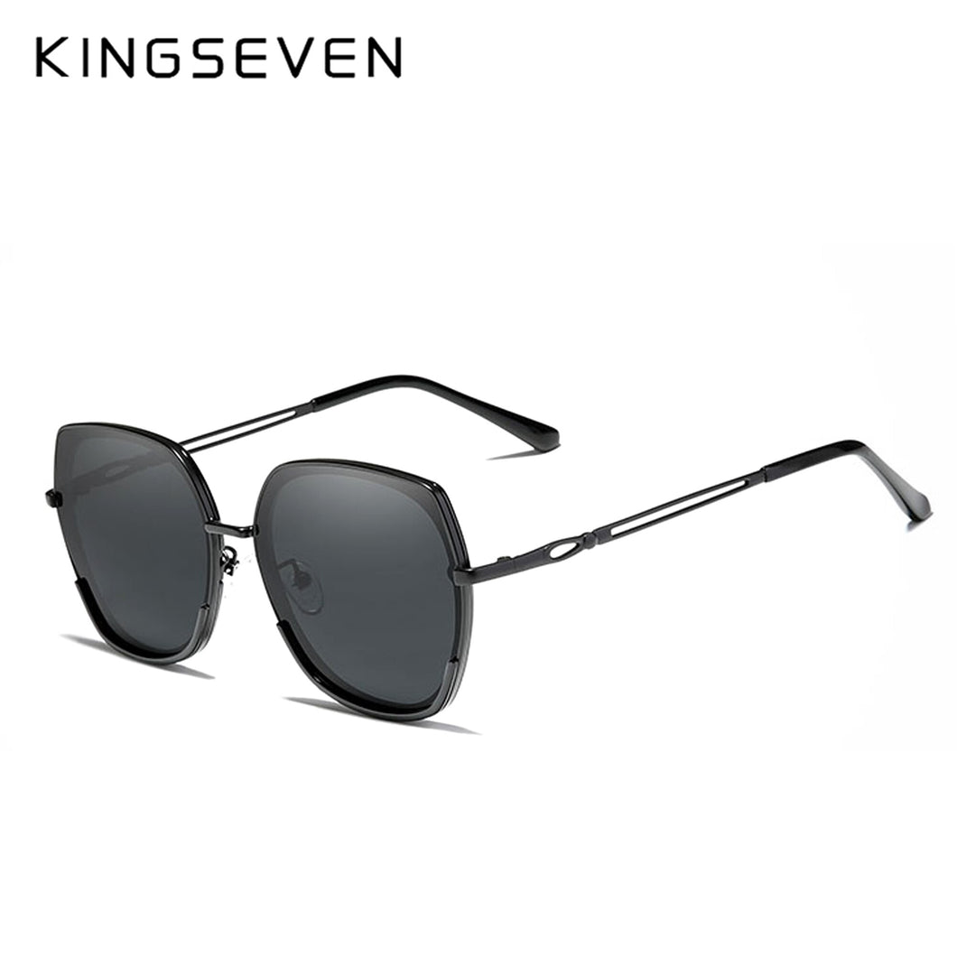 KINGSEVEN Young Style Women's Sunglasses Gradient Polarized Lens  Design Ladies Elegant Lunette De Soleil Femme