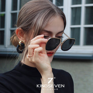 KINGSEVEN Young Style Women's Sunglasses Gradient Polarized Lens  Design Ladies Elegant Lunette De Soleil Femme