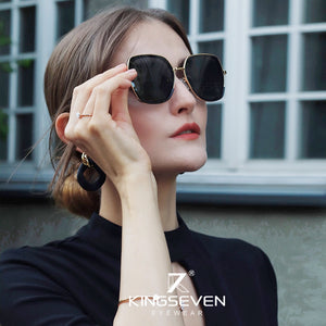 KINGSEVEN Young Style Women's Sunglasses Gradient Polarized Lens  Design Ladies Elegant Lunette De Soleil Femme