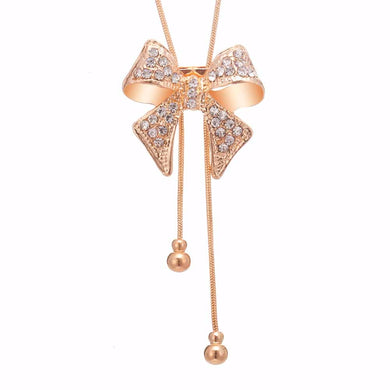 Fashion Jewelry 2018 Necklace Necklace Long Necklace Bow Style For Ladies Decorations